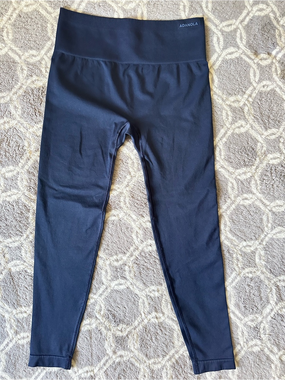 Adanola Women’s Navy Ultimate Wrap Over Leggings Size M